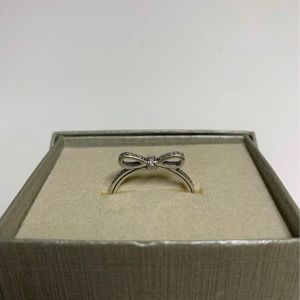 Pandora Silver Bow Ring